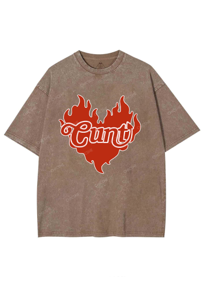 Cxxt Devil Y2K Valentine's Day Washed Tee Chicshe