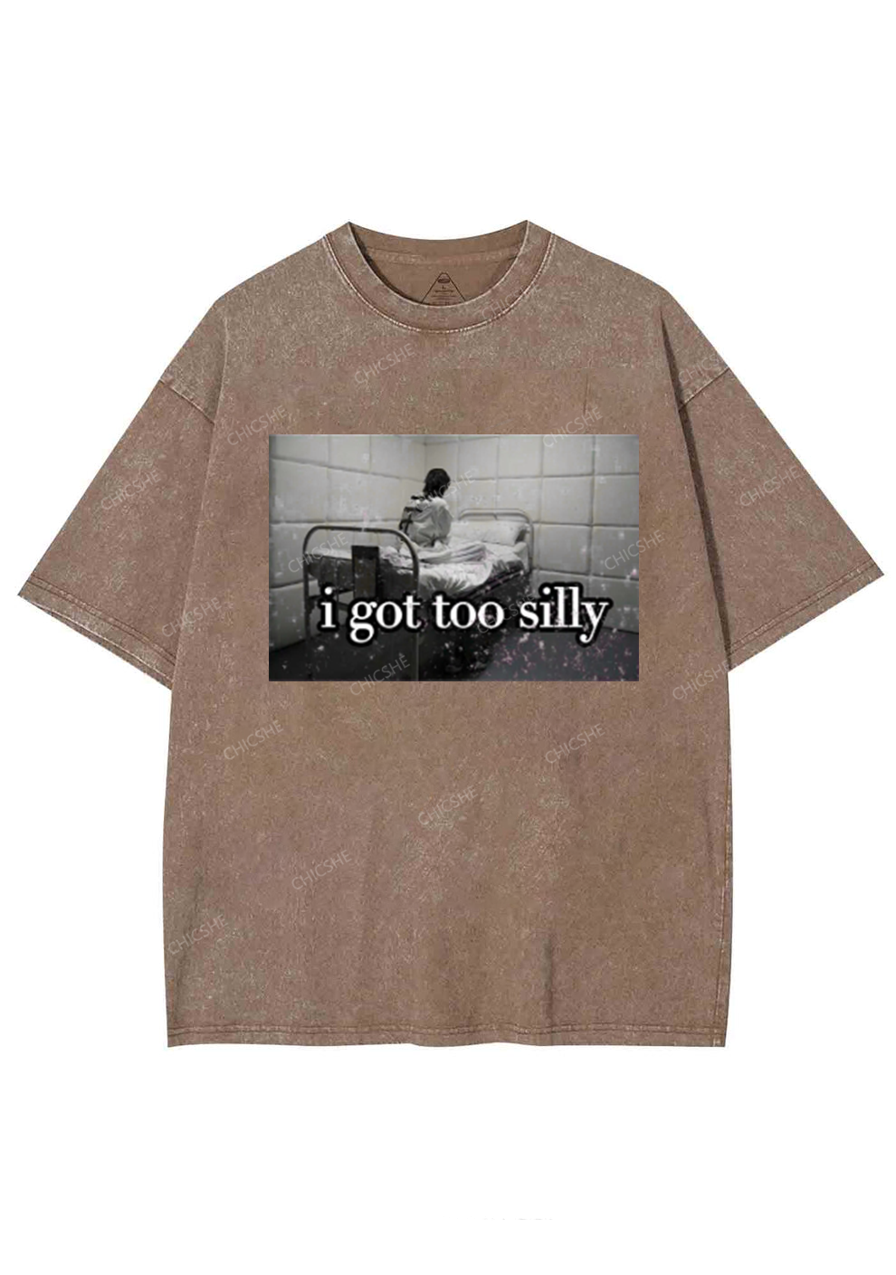 I Got Too Silly Y2K Washed Tee Chicshe