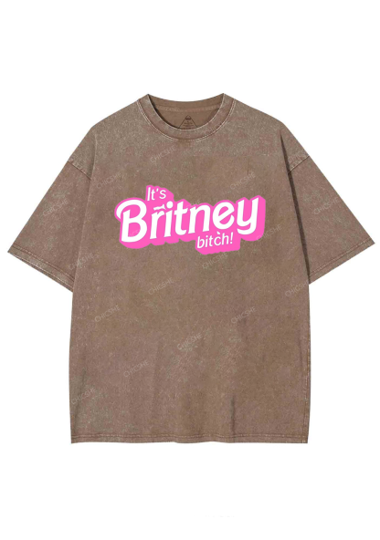 It's Britney Bixch Y2K Washed Tee Chicshe