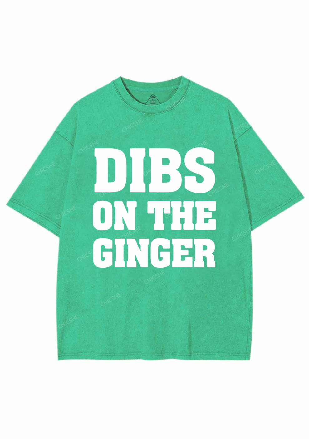 Dibs On The Ginger St Patricks Y2K Washed Tee Chicshe