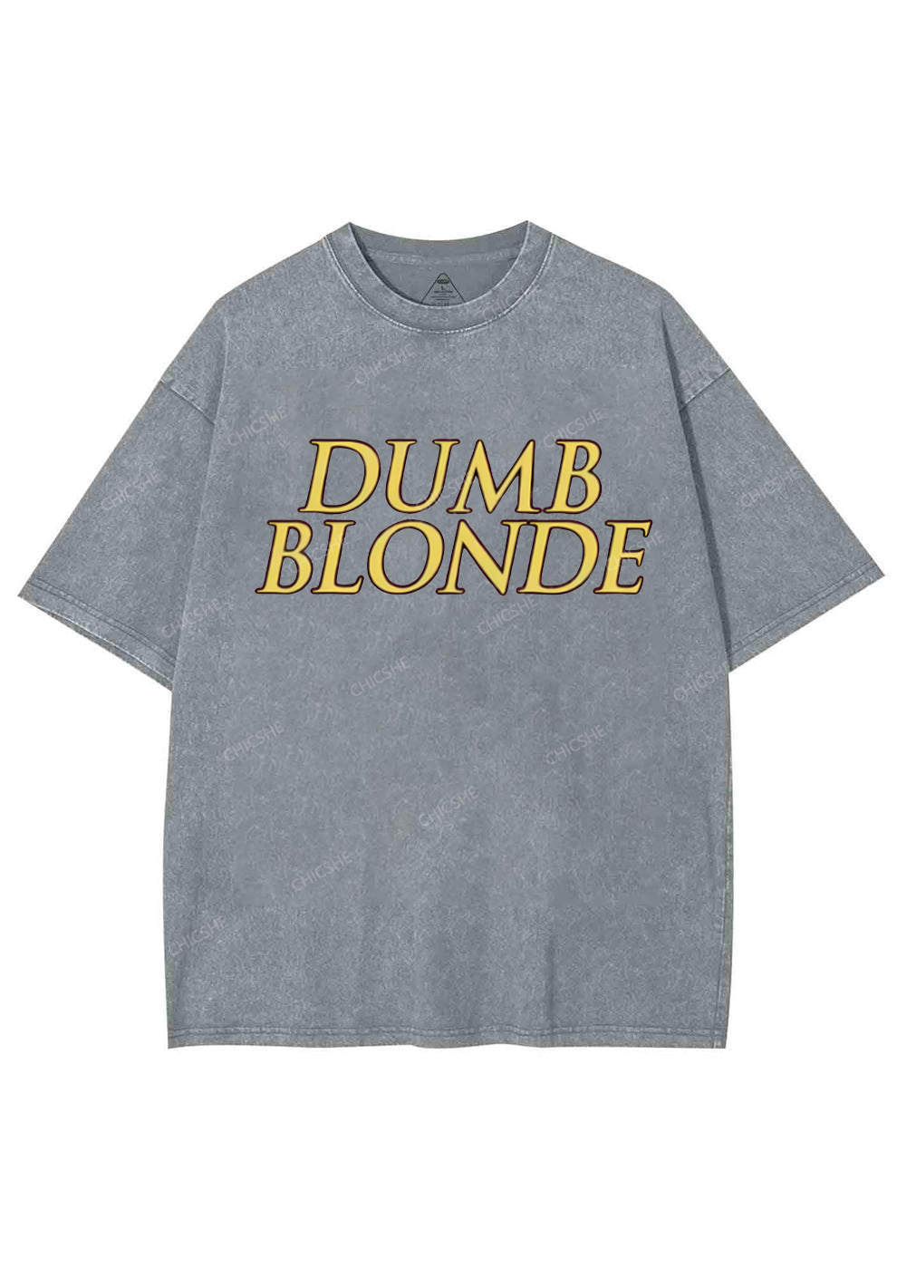 Dumb Blonde Y2K Washed Tee Chicshe