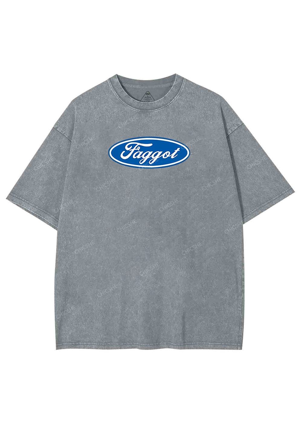 Faggot Pride Y2K Shirts Washed Tee Chicshe