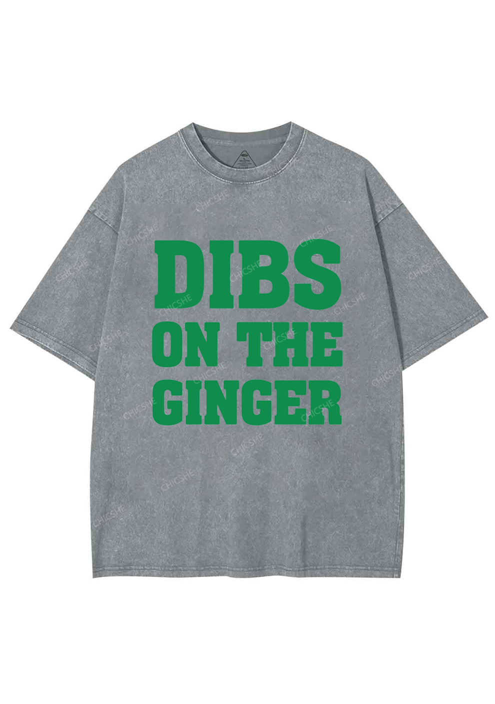 Dibs On The Ginger St Patricks Y2K Washed Tee Chicshe