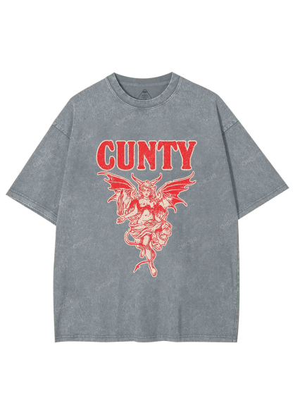 Cunty Satan Y2K Washed Tee Chicshe