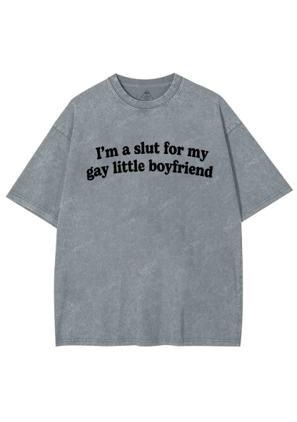 Slxt For My Gay BF Y2K Valentine's Day Washed Tee Chicshe