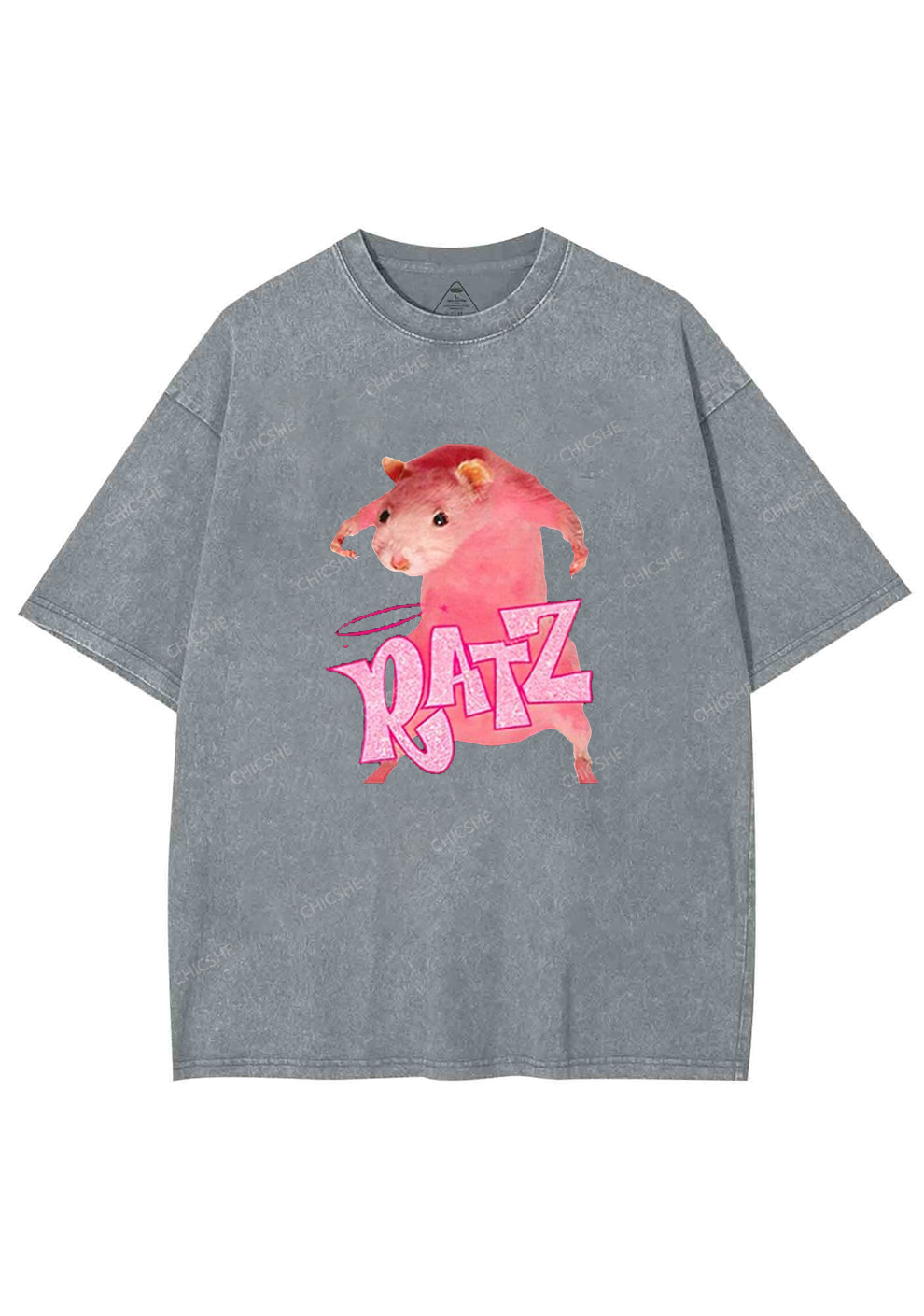 Pink Ratz Y2K Washed Tee Chicshe