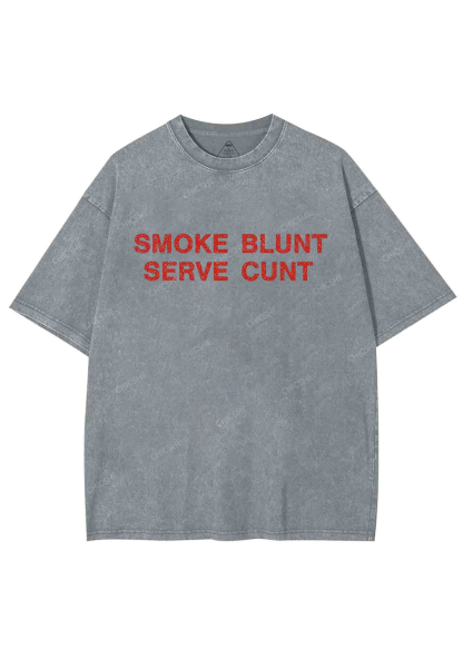 Smoke Blunt Y2K Washed Tee Chicshe