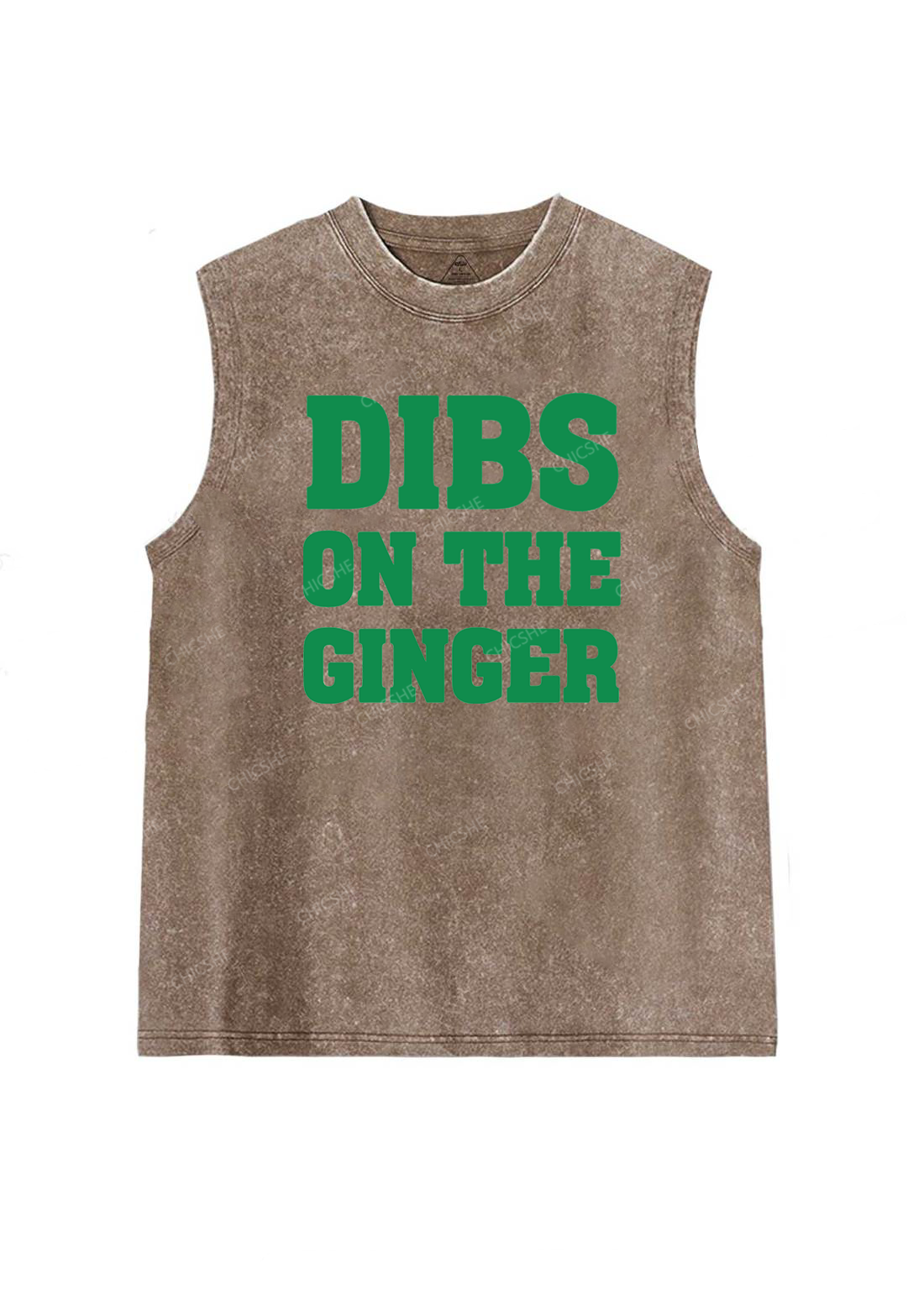 Dibs On The Ginger St Patricks Y2K Washed Tank Chicshe
