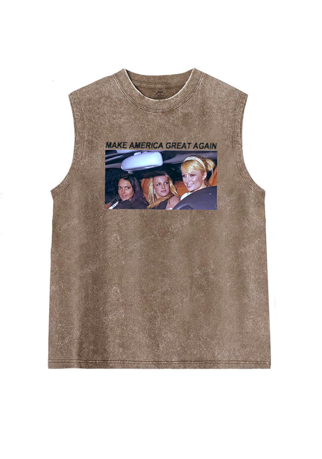 Make America Great Again Y2K Washed Tank Chicshe