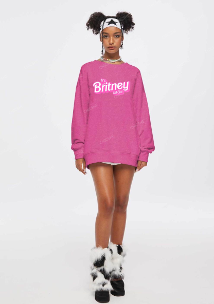 It's Britney Bixch Y2K Washed Sweatshirts Chicshe