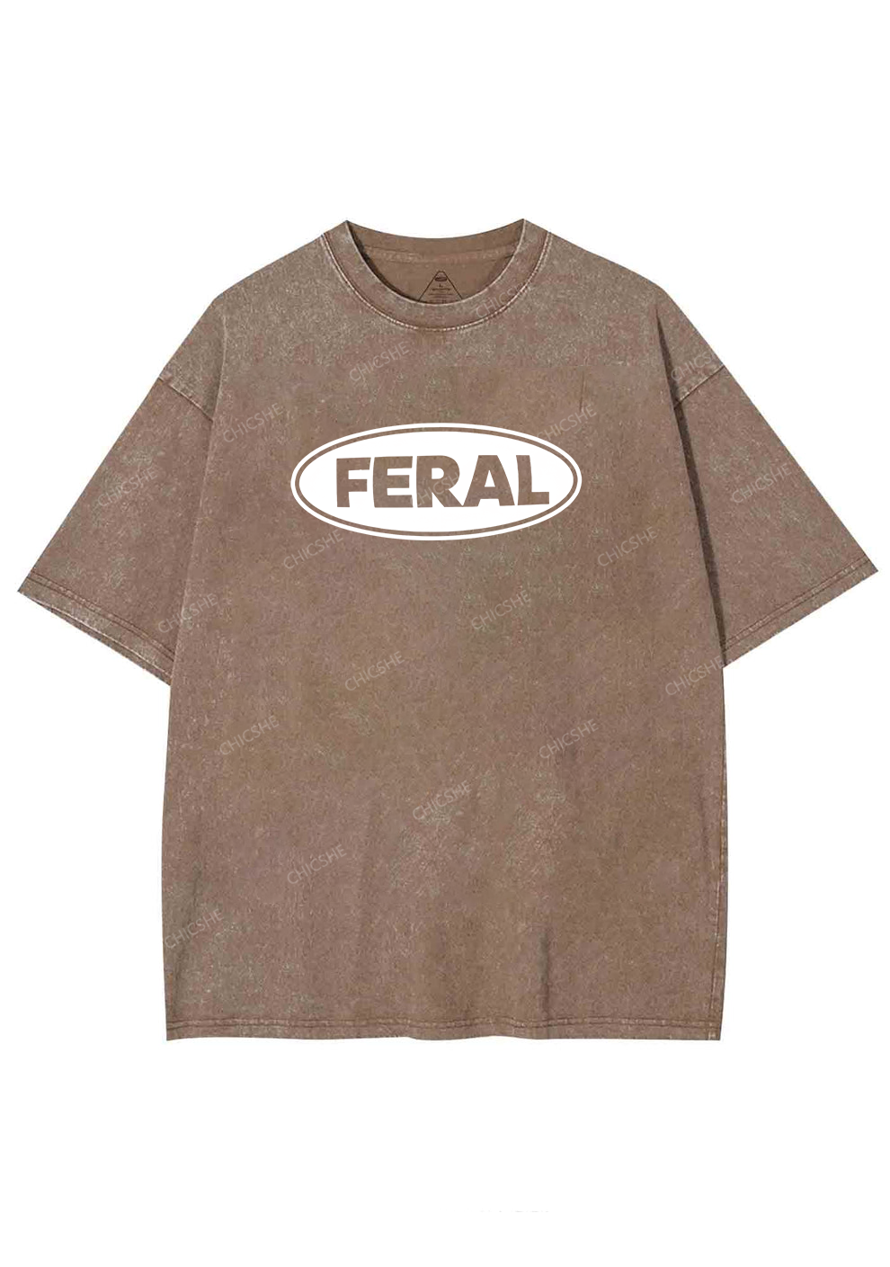 Feral Y2K Shirts Washed Tee Chicshe