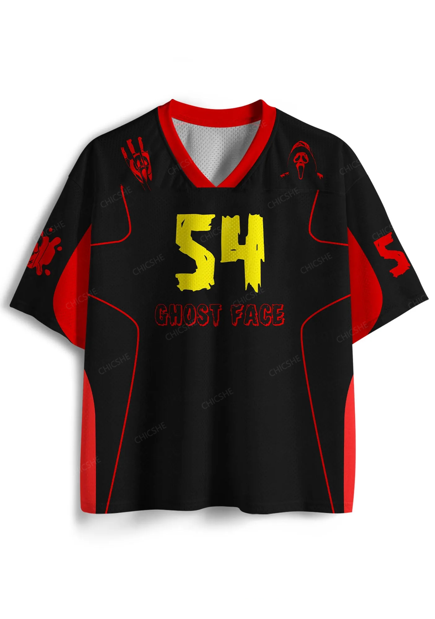 Halloween Custom Horror Ghost Y2K Sport Jersey Shirts Cherrykitten