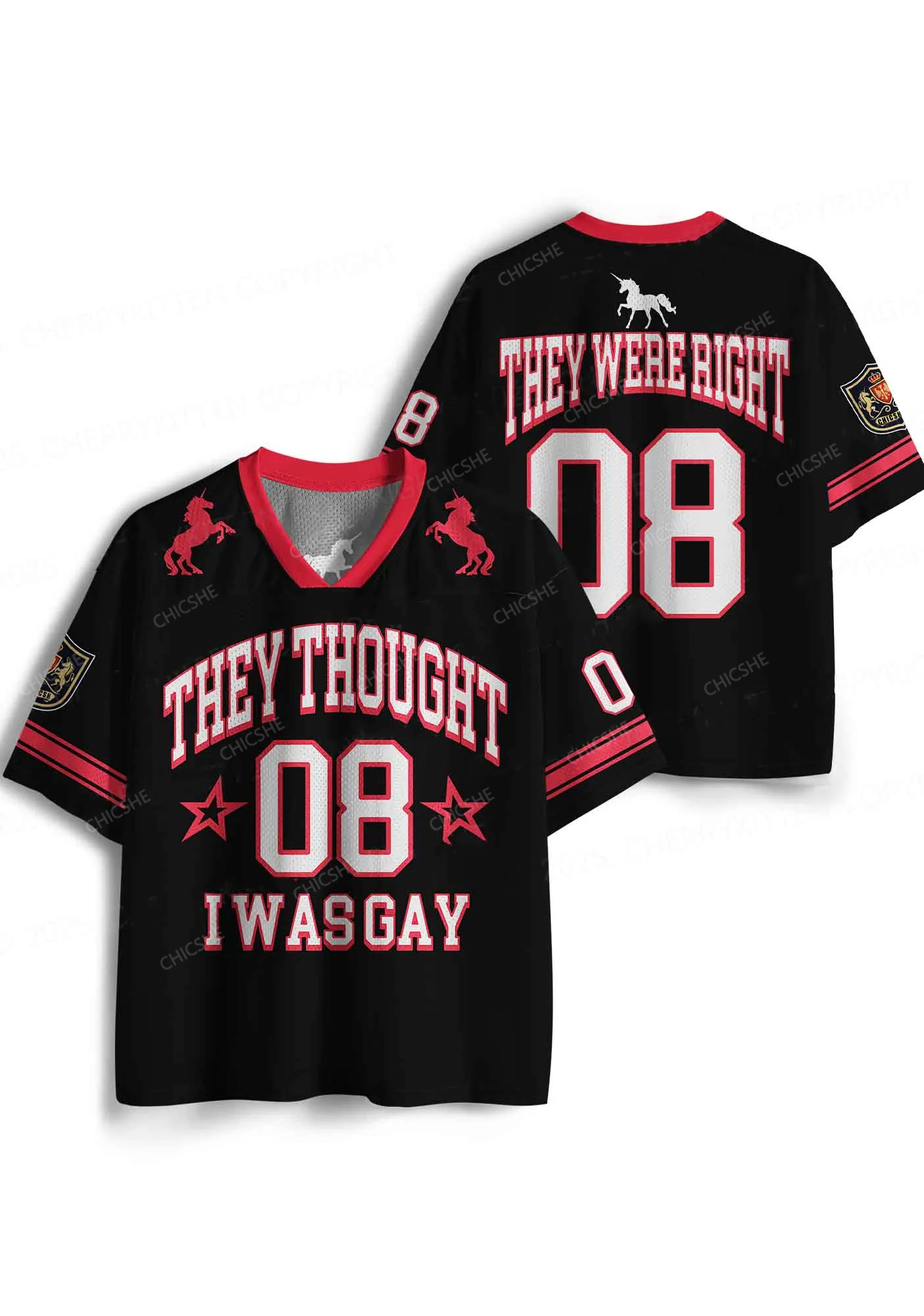 Custom They Were Right Pride Y2K Sport Jersey Shirts Cherrykitten