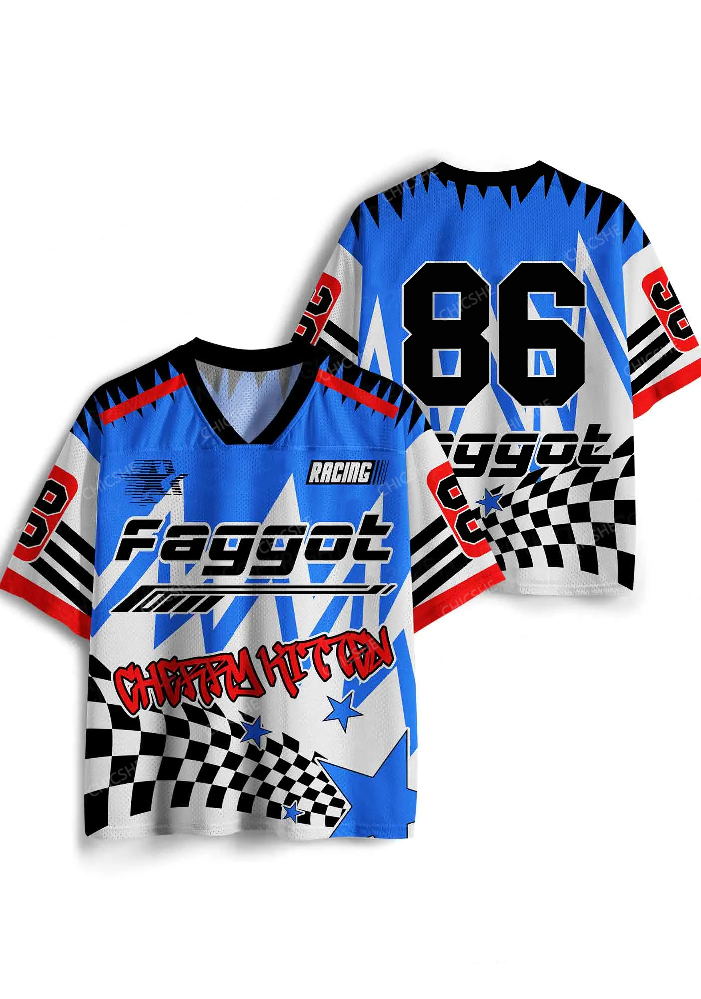 Custom Faggot Racing Pride Y2K Sport Jersey Shirts Chicshe