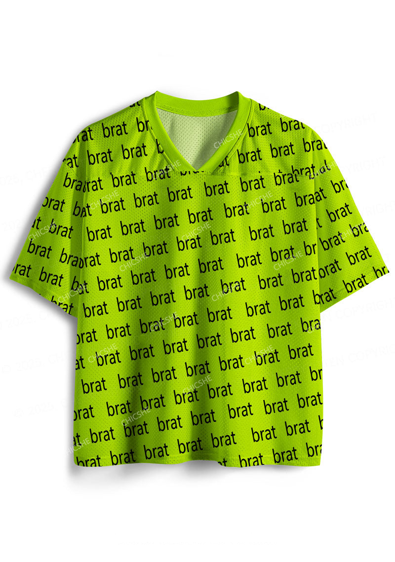 Brat Summer Y2K Sport Jersey Shirts Chicshe