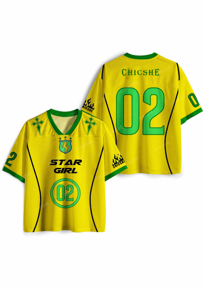 Custom Yellow Stargirl Y2K Sport Jersey Shirts Chicshe