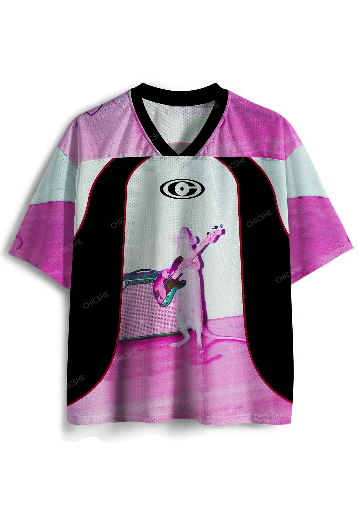 Custom Rat Guitarist Y2K Sport Jersey Shirts Cherrykitten