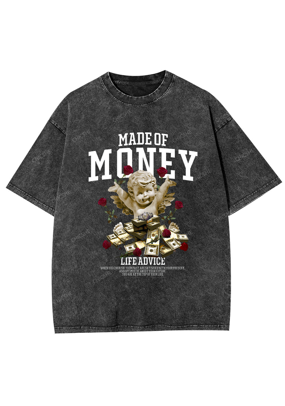 Chicshe Make Of Money Shirts Washed Tee