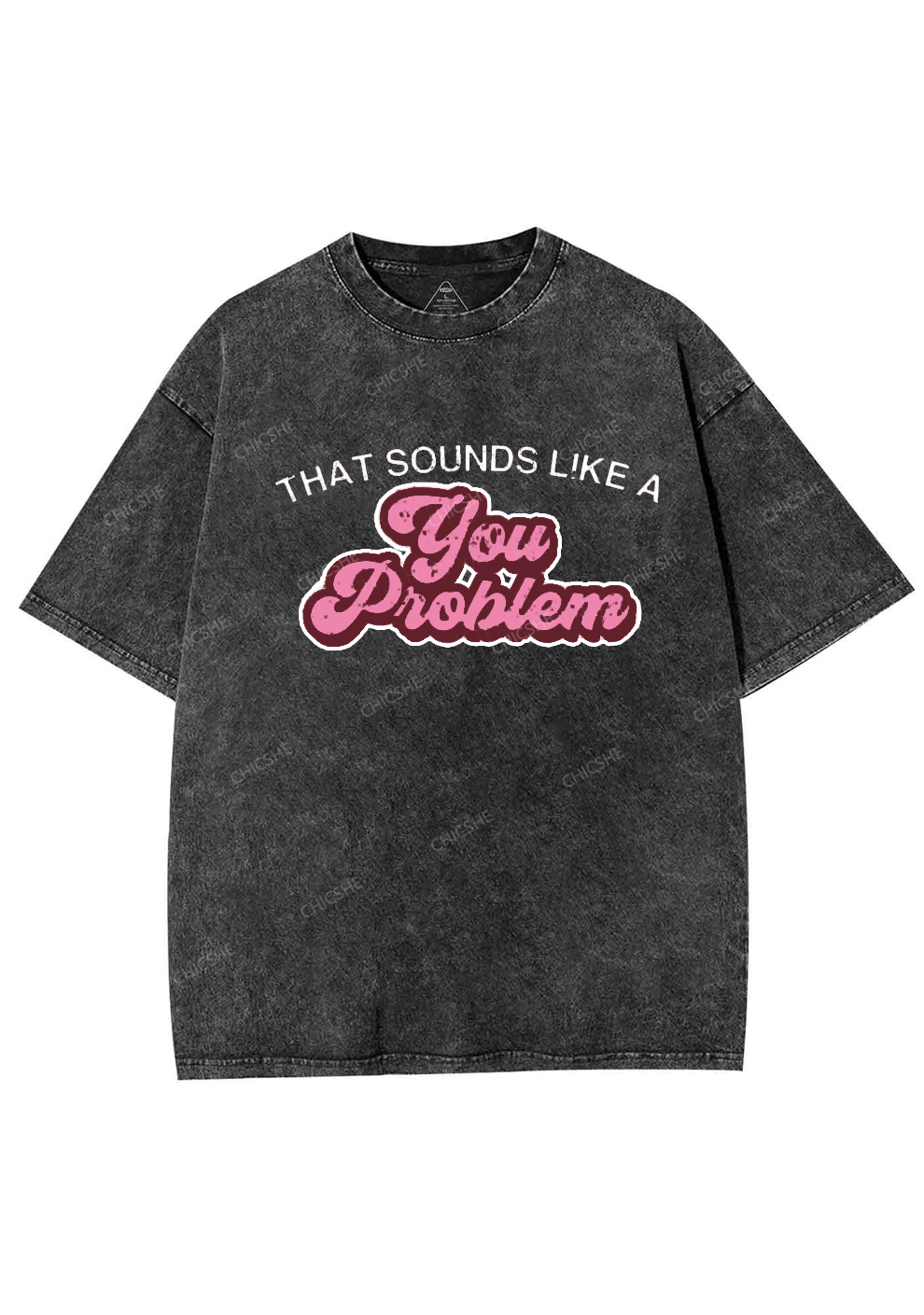 You Problem Y2K Washed Tee Chicshe