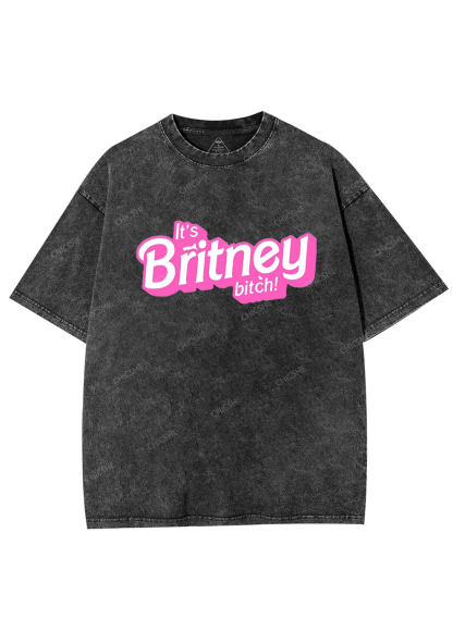 It's Britney Bixch Y2K Washed Tee Chicshe