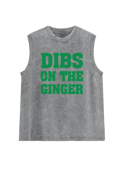 Dibs On The Ginger St Patricks Y2K Washed Tank Chicshe