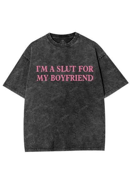 Slxt For My Girlfriend Y2K Valentine's Day Washed Tee Chicshe