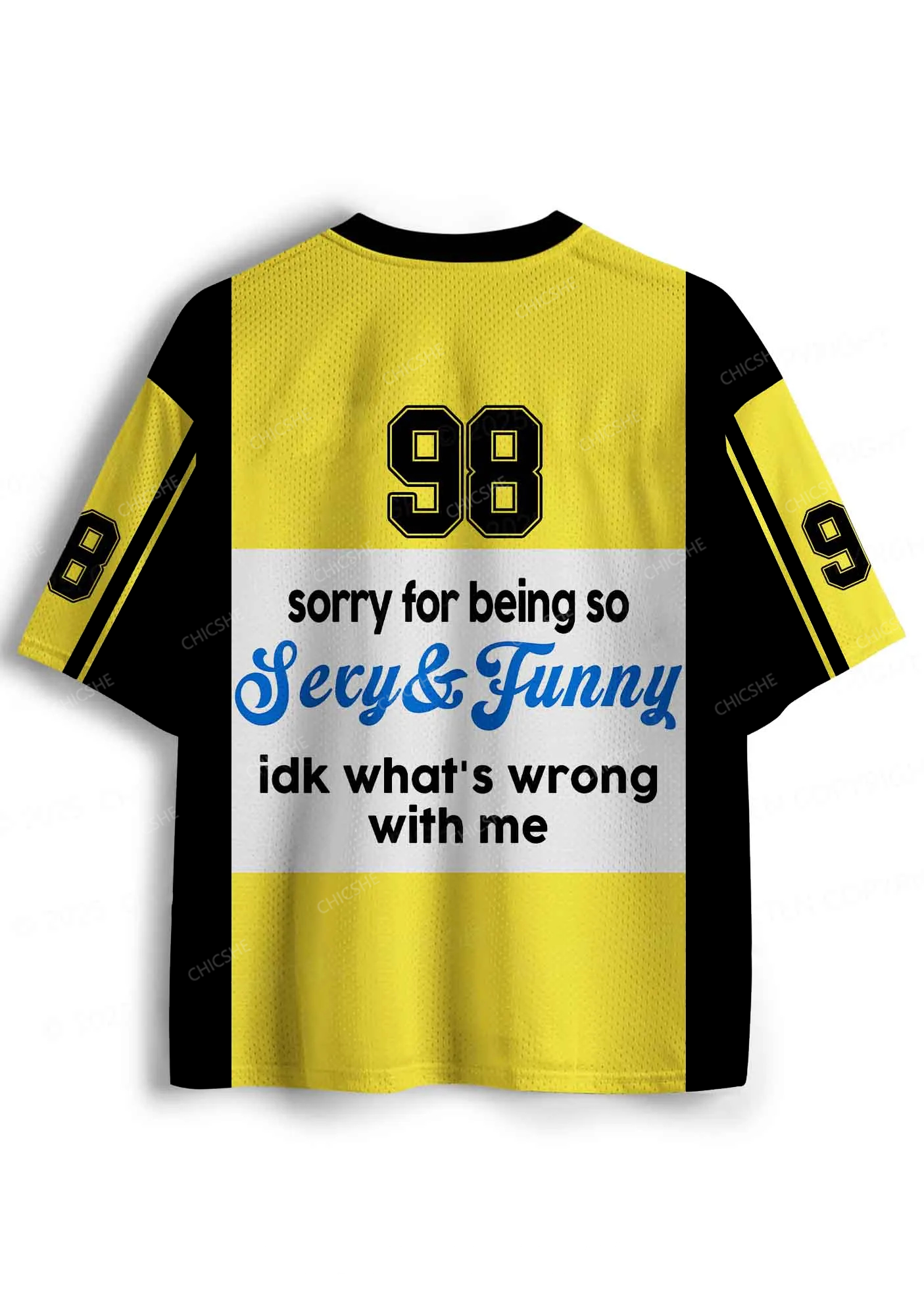 Custom Sorry For Being So Funny Y2K Sport Jersey Shirts Chicshe