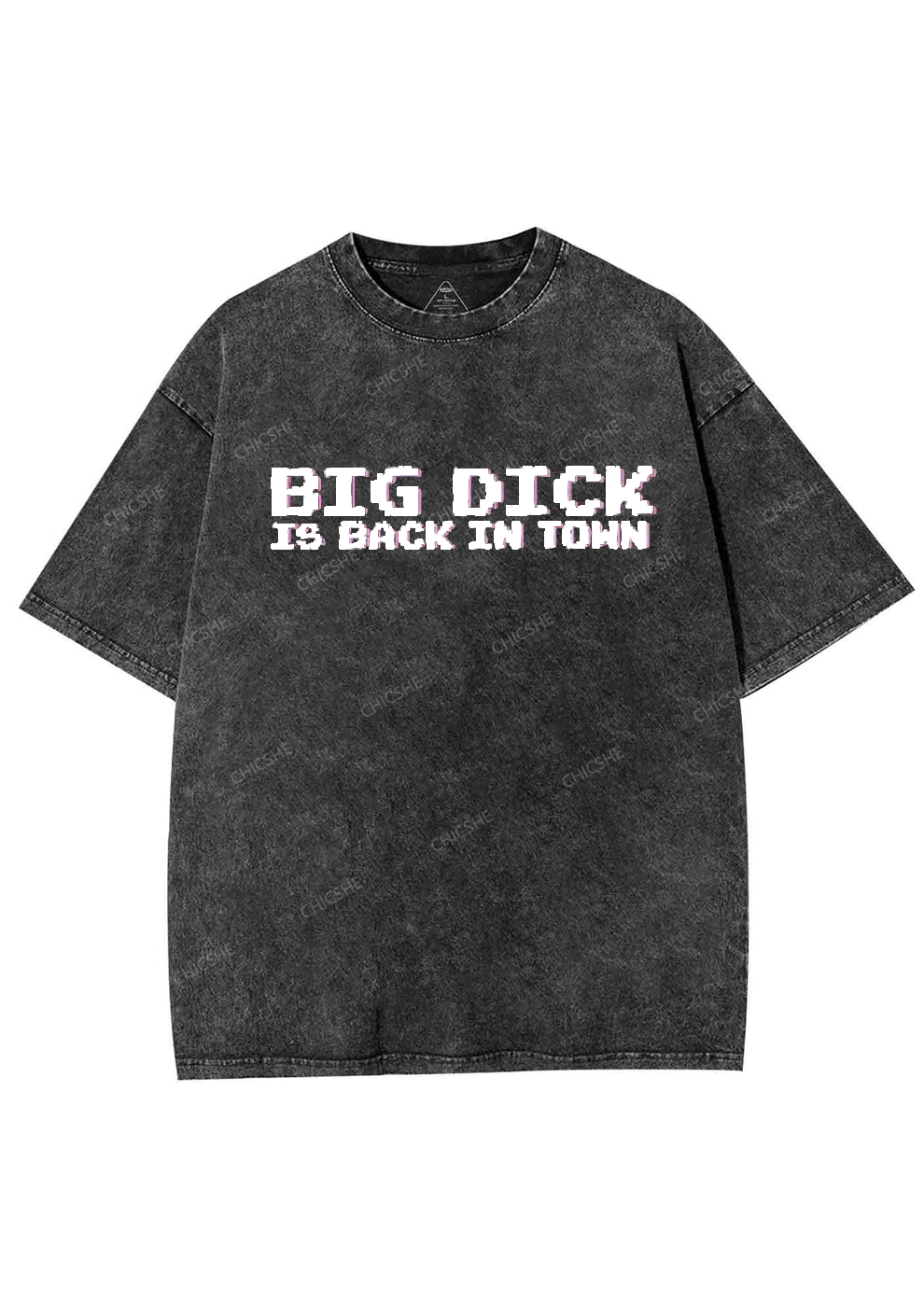 Big Is Back In Town Y2K Washed Tee Chicshe