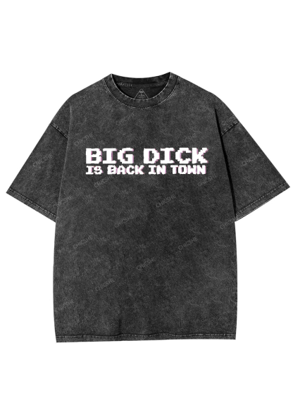Big Is Back In Town Y2K Washed Tee Chicshe