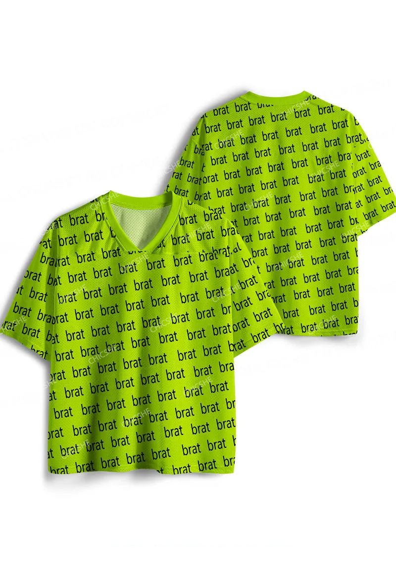 Brat Summer Y2K Sport Jersey Shirts Chicshe