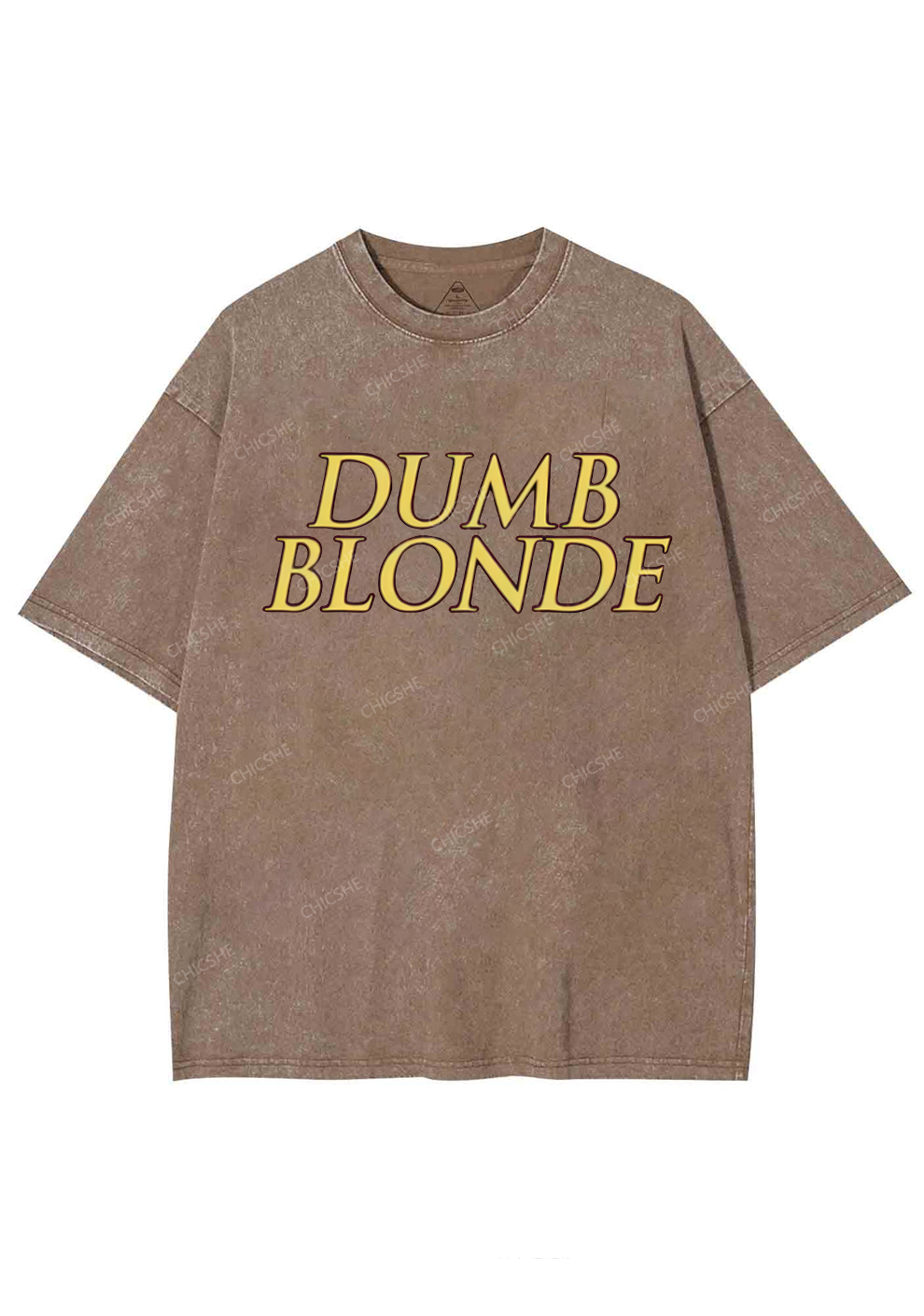 Dumb Blonde Y2K Washed Tee Chicshe