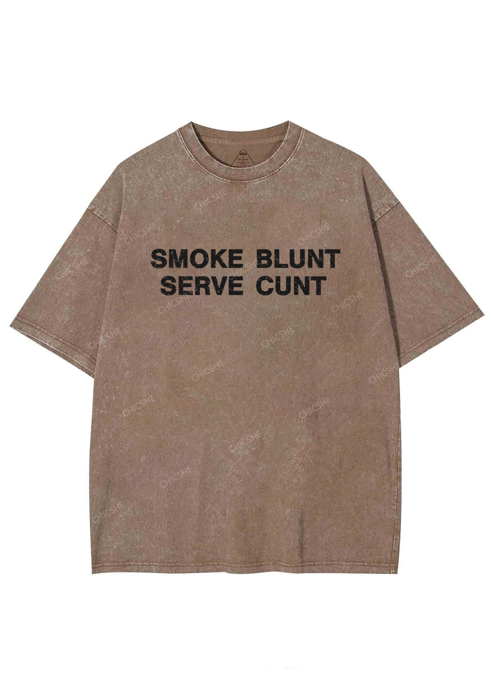 Smoke Blunt Y2K Washed Tee Chicshe