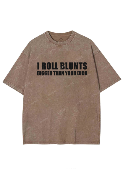 I Roll Blunts Y2K Washed Tee Chicshe