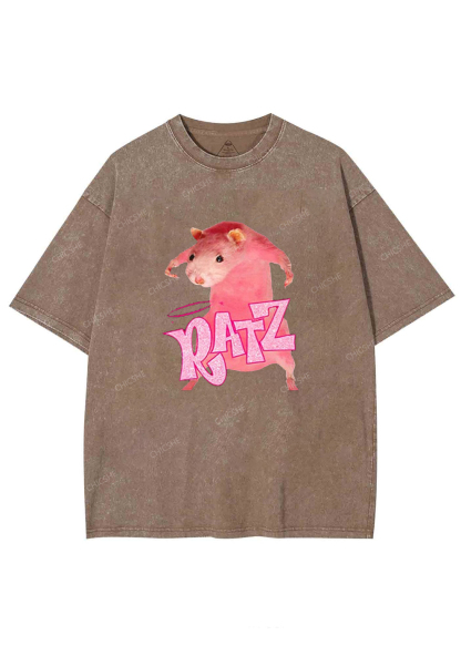 Pink Ratz Y2K Washed Tee Chicshe