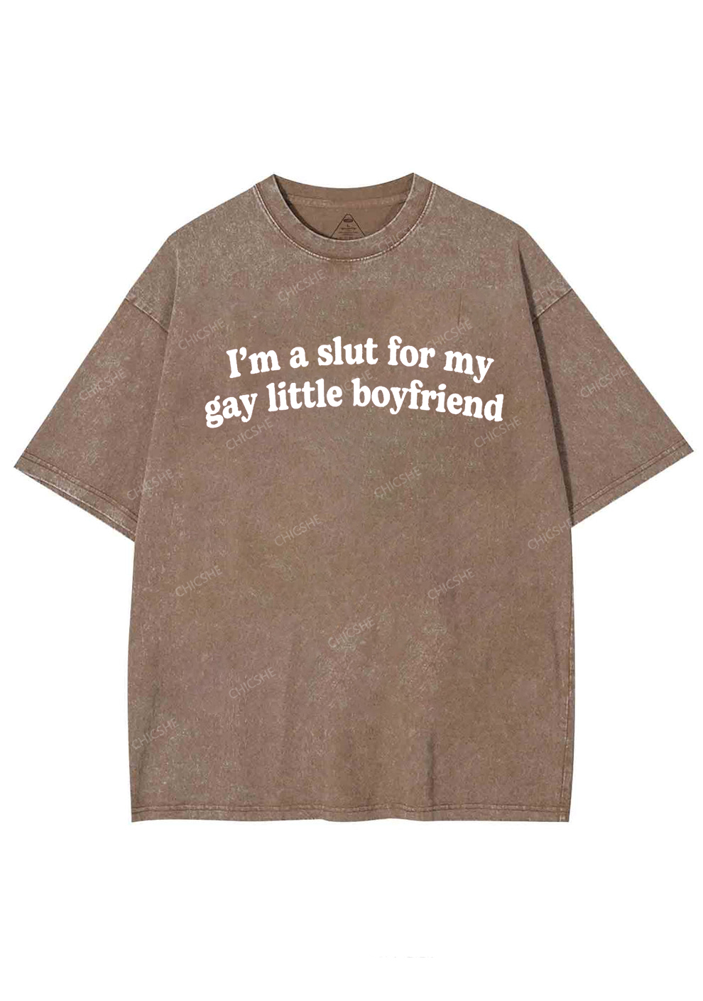 Slxt For My Gay BF Y2K Valentine's Day Washed Tee Chicshe
