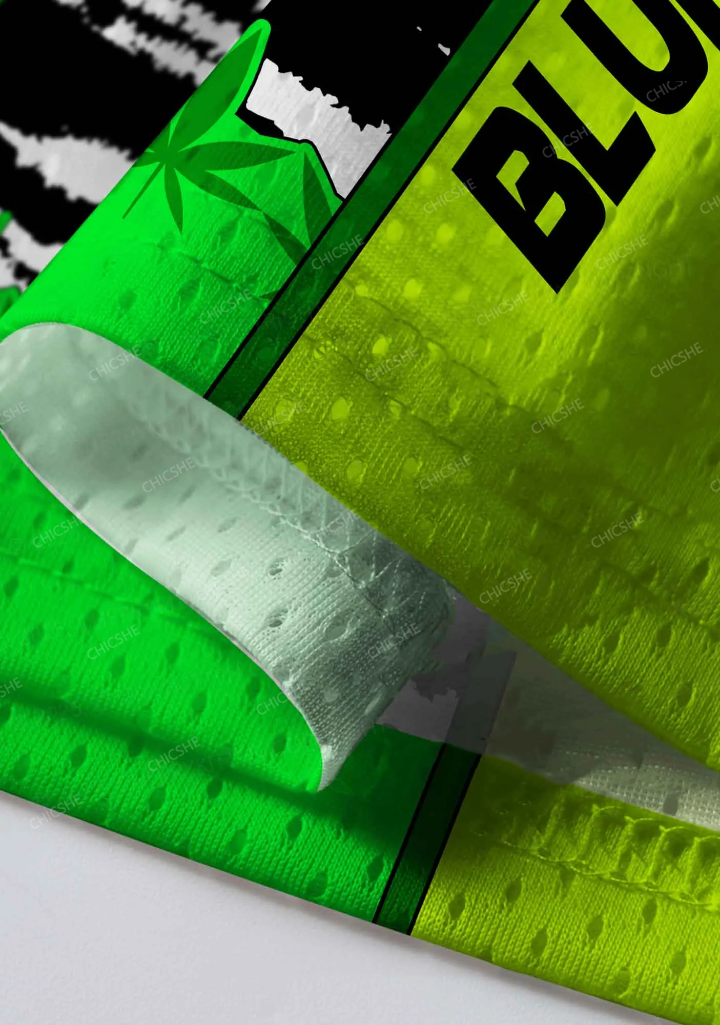 Custom Green Blunt Slxt Y2K Sport Jersey Shirts Chicshe