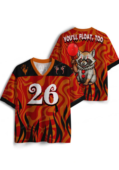 Halloween Custom Float Raccoon Y2K Sport Jersey Shirts Chicshe