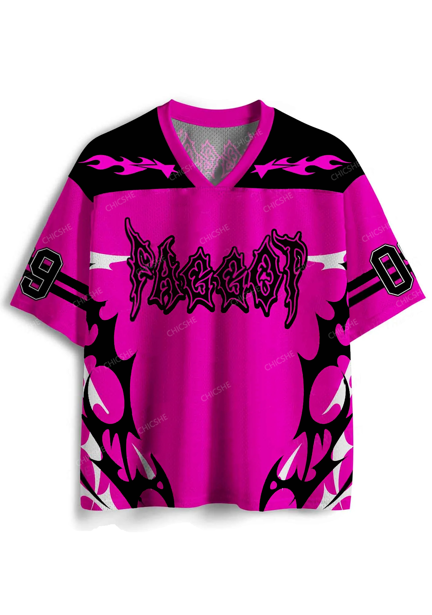 Custom Hot Pink Punk Faggot Pride Y2K Sport Jersey Shirts Cherrykitten