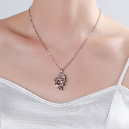 Love Mom Forever Necklace
