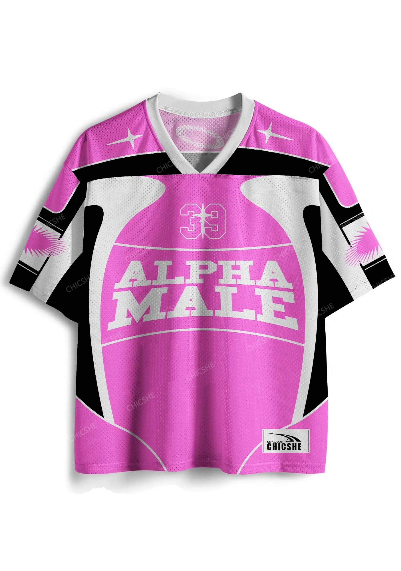 Custom Pink Alpha Male Y2K Sport Jersey Shirts Chicshe