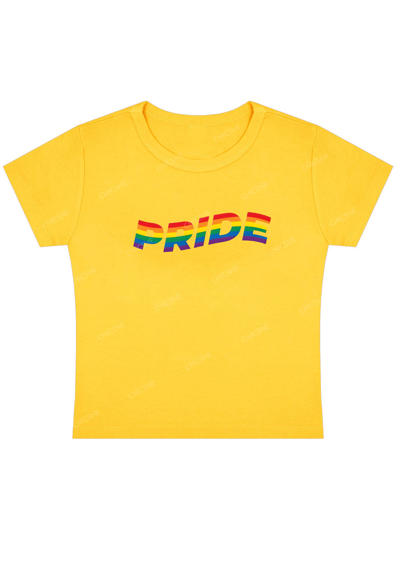 Chicshe Lgbt pride Y2K Baby Tee 