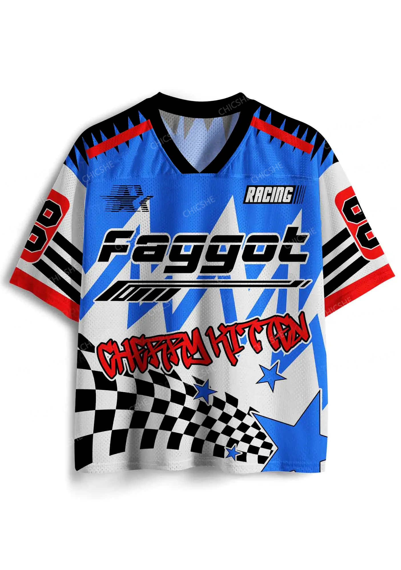 Custom Faggot Racing Pride Y2K Sport Jersey Shirts Chicshe