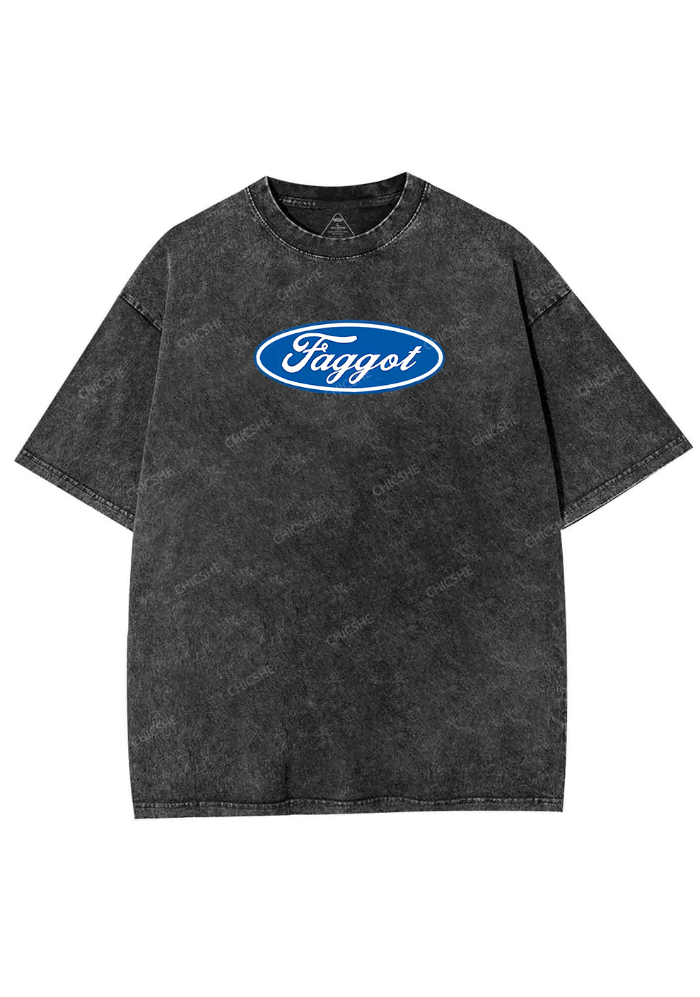 Faggot Pride Y2K Shirts Washed Tee Chicshe