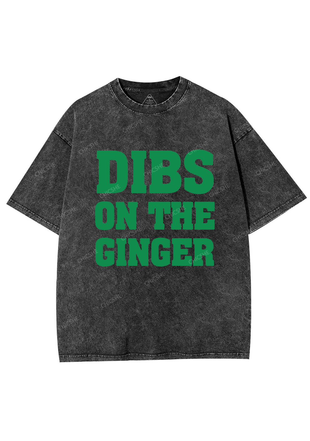 Dibs On The Ginger St Patricks Y2K Washed Tee Chicshe