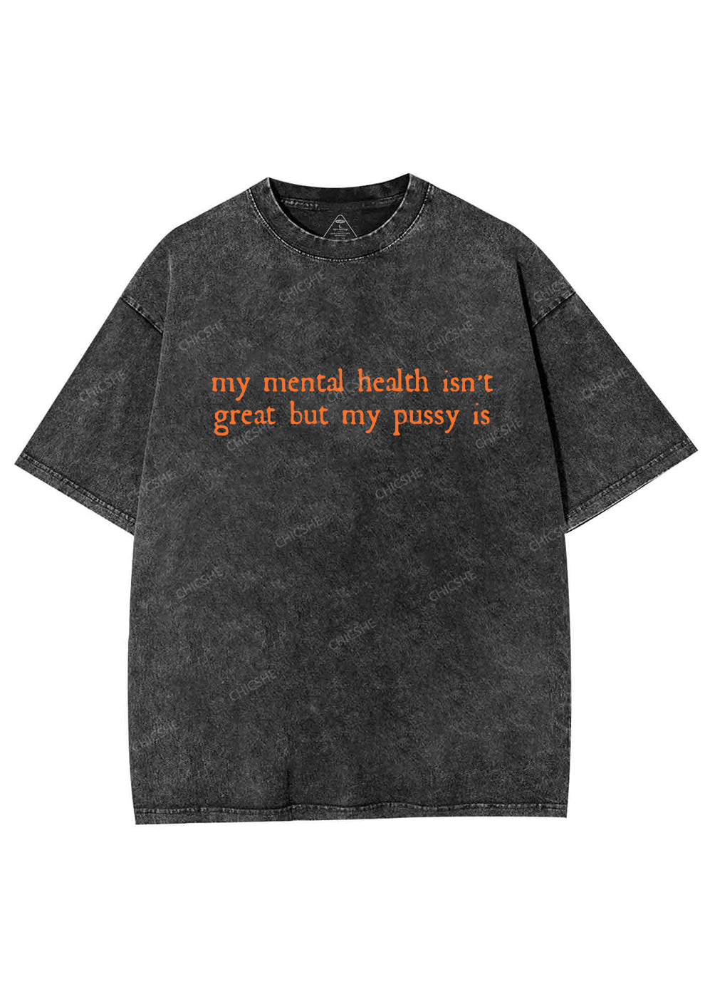 Great Mental Health Y2K Washed Tee Chicshe