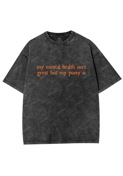 Great Mental Health Y2K Washed Tee Chicshe