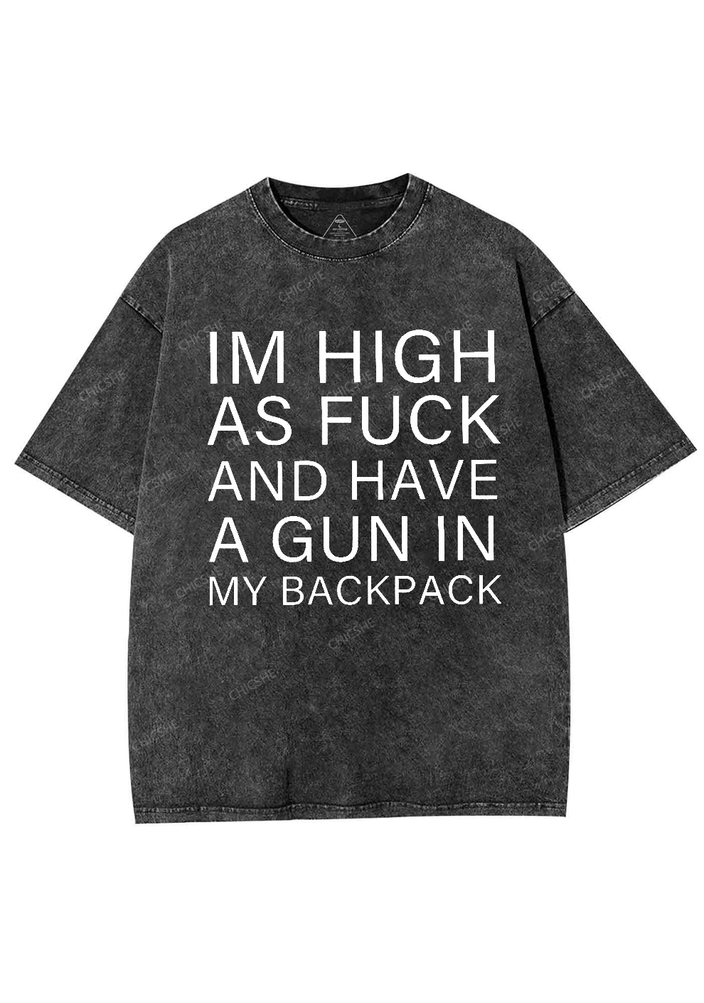 Im High Y2K Washed Tee Chicshe