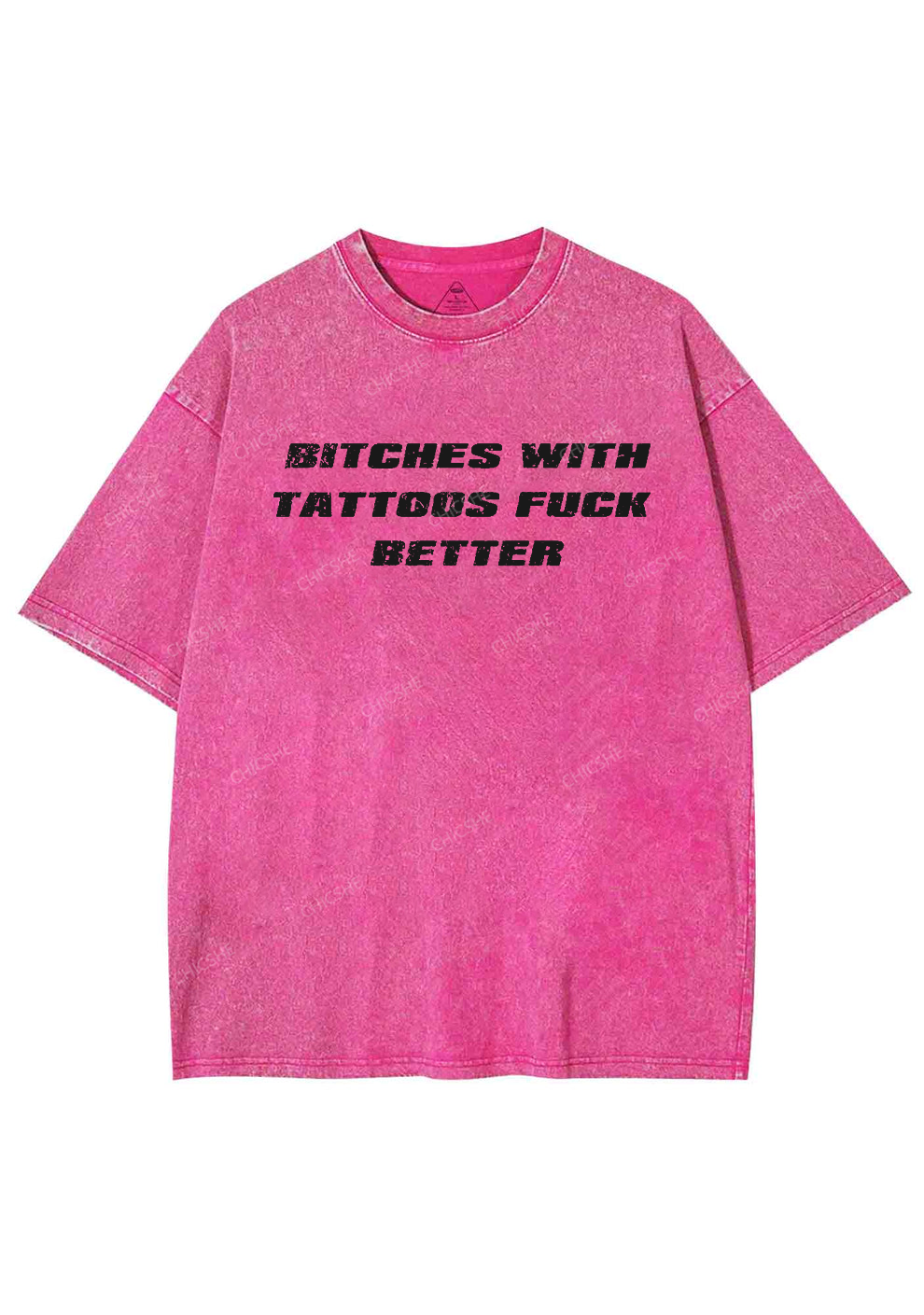 Bxxches With Tattoos Fxxk Better Y2K Washed Tee Chicshe