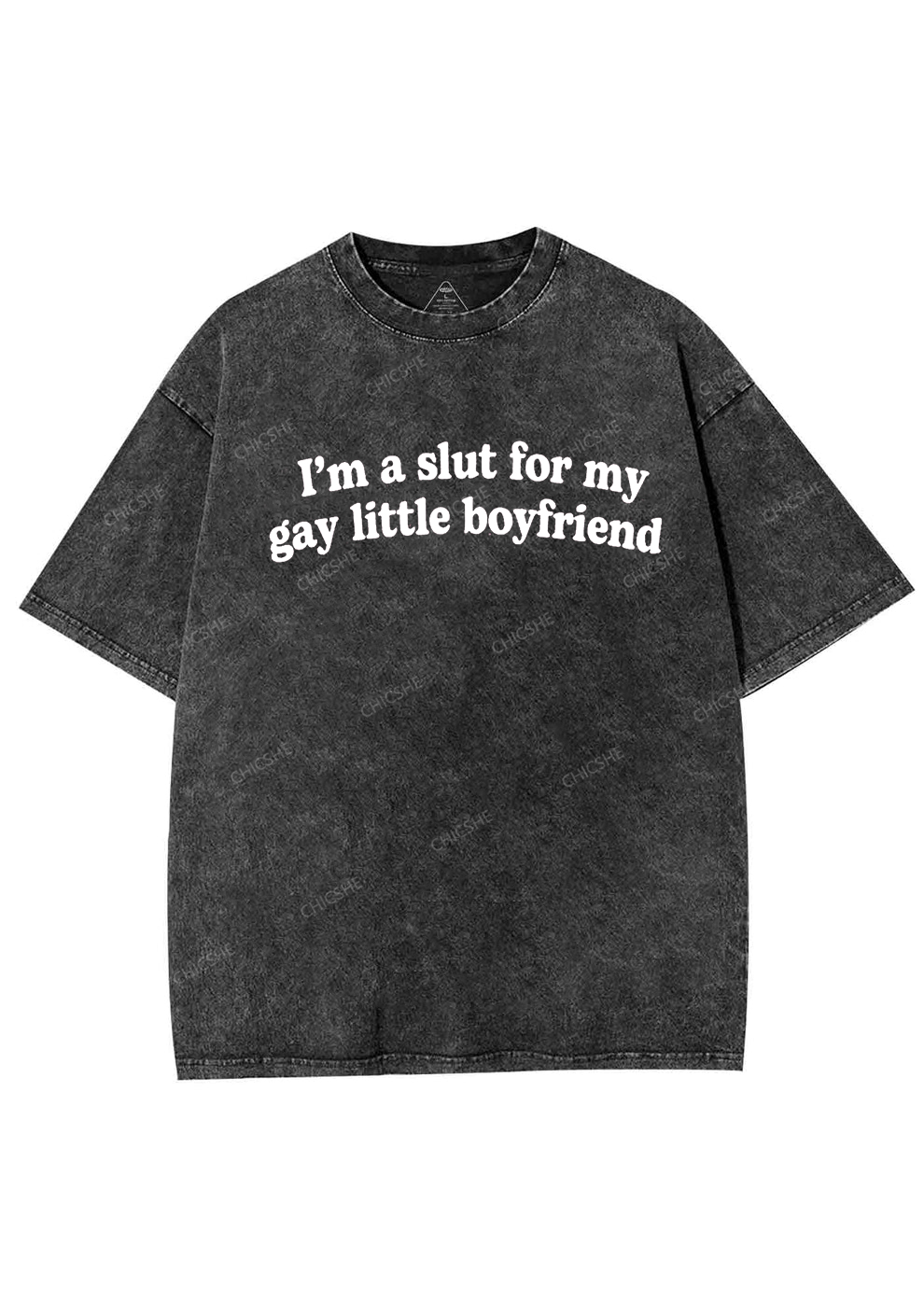 Slxt For My Gay BF Y2K Valentine's Day Washed Tee Chicshe