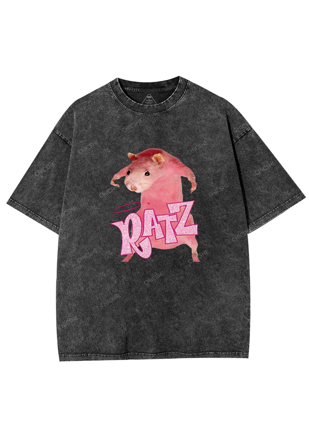 Pink Ratz Y2K Washed Tee Chicshe